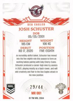 2023 NRL Traders Elite - Mojo Ruby #MR061 Josh Schuster Back